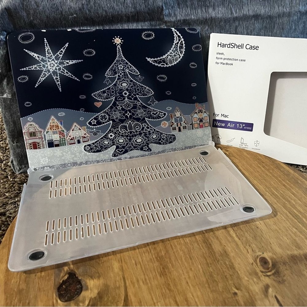 Mac Air 13" A1932 Hard Shell Case Winter Wonderland